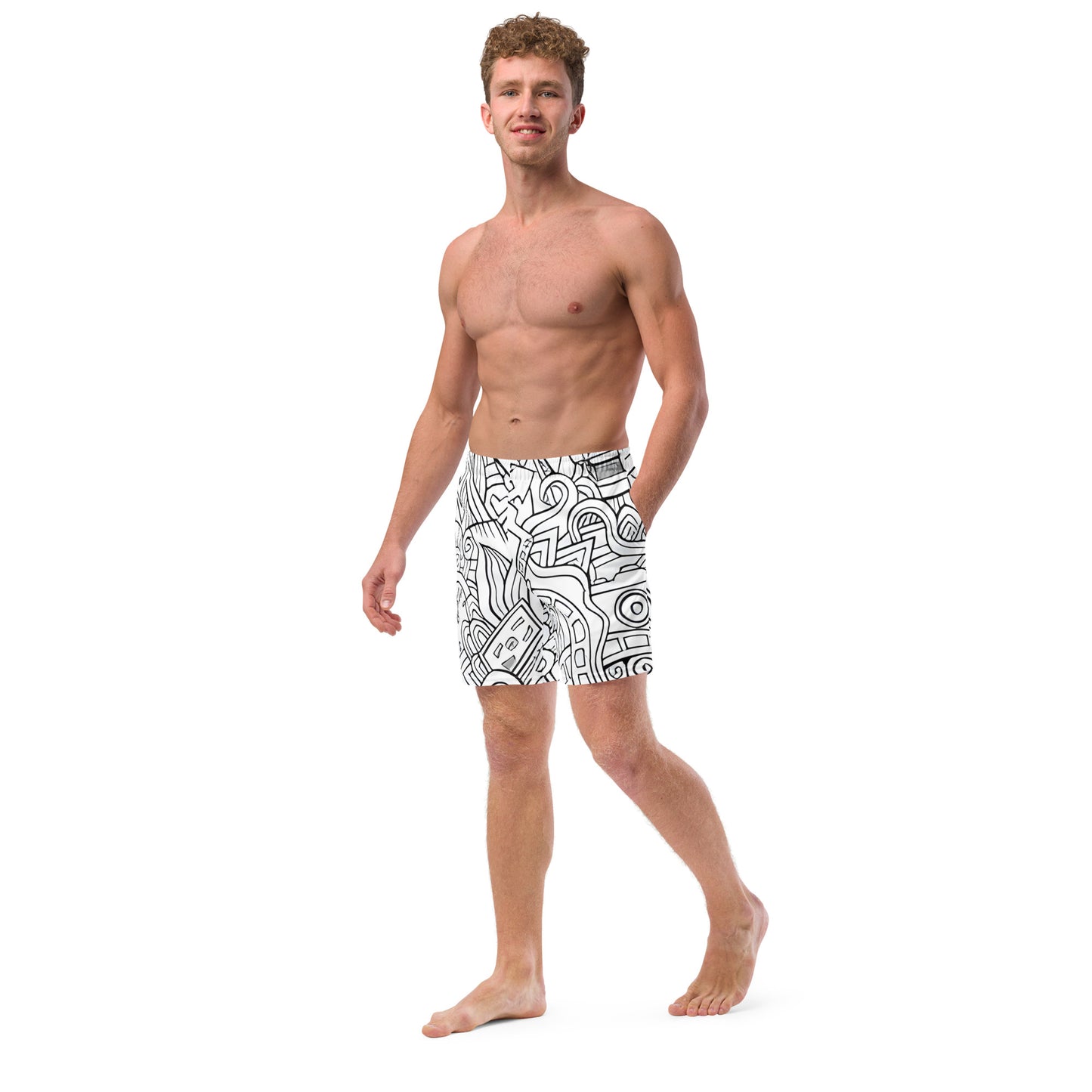 Weird Summer Men's swim trunks 4