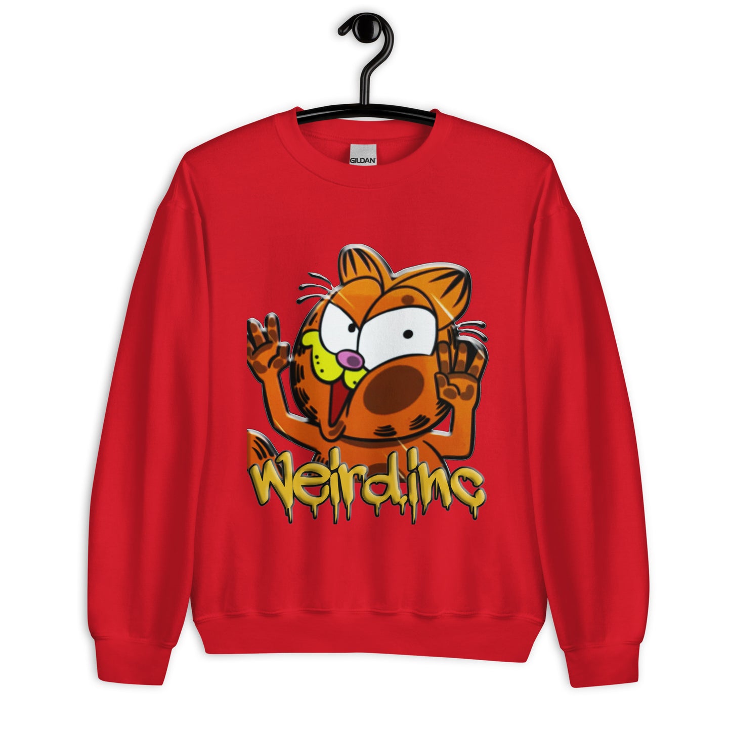 Weird Garfield Casual Unisex Sweatshirt
