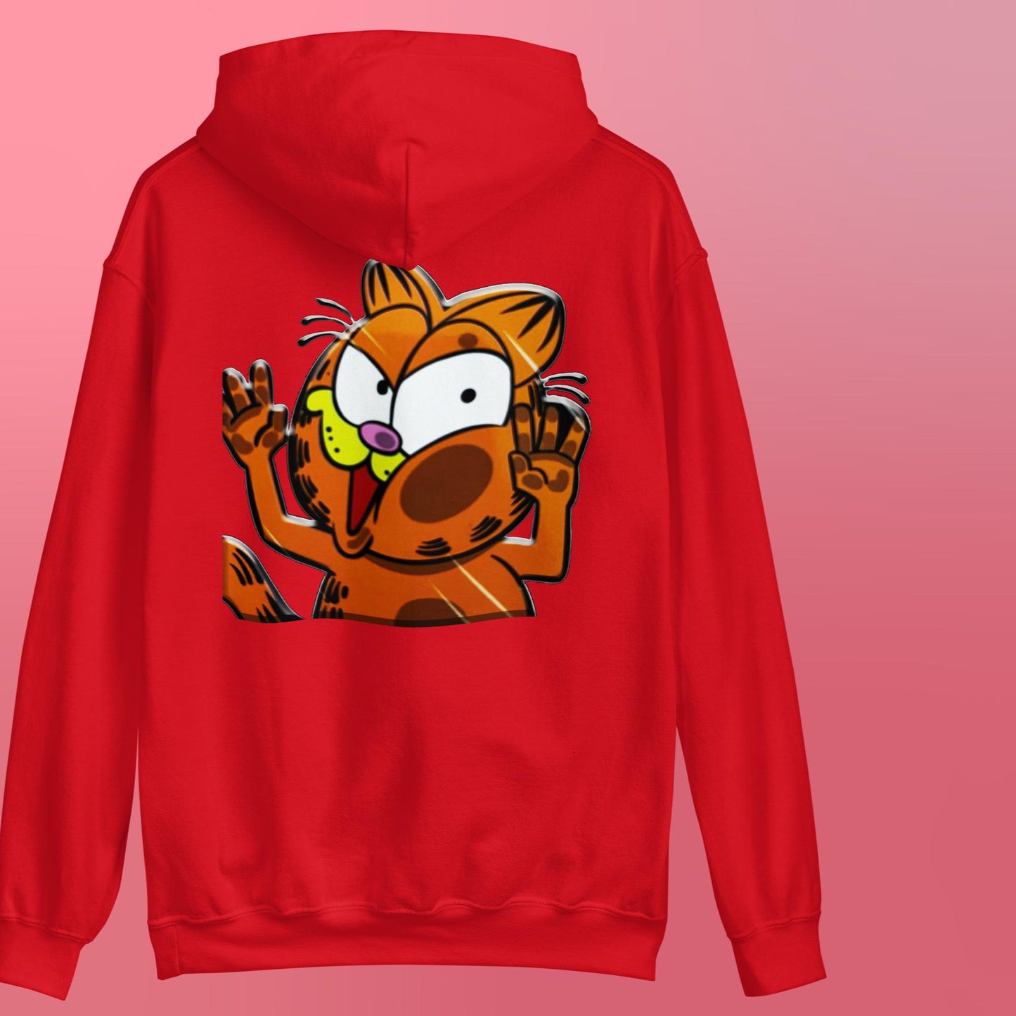Weird Garfield Casual Unisex Hoodie